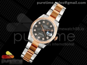 DateJust 36 126231 EWEF 1:1 Best Edition Gray Textured Dial on SS/RG Oyster Bracelet A3235