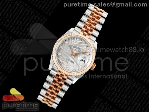 DateJust 36 126231 EWEF 1:1 Best Edition Silver Leaves Diamonds Dial on SS/RG Jubilee Bracelet A3235
