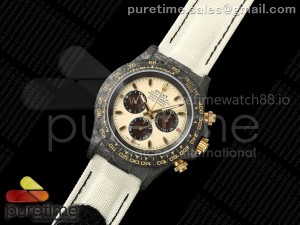 Daytona DIW Black Carbon DIWF Best Edition Cream Dial on Cream Nylon Strap DD4801