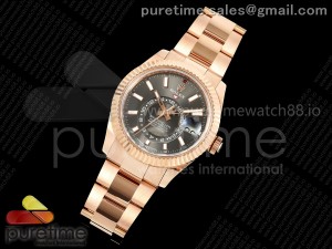 Skydweller 336935 RG Noob 1:1 Best Edition Gray Dial on RG Oyster Bracelet A9002 V2