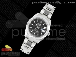 DateJust 41 126334 JQF 1:1 Best Edition 904L Steel Black Stick Dial on Oyster Bracelet VR3235