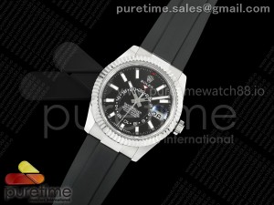 Skydweller 336239 SS Noob 1:1 Best Edition Black Dial on Oysterflex Strap A9002 V2