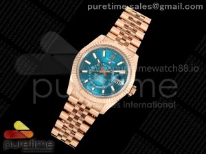 Skydweller 336935 RG Noob 1:1 Best Edition Blue Dial on RG Jubilee Bracelet A9002 V2