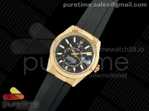 Skydweller 336238 YG Noob 1:1 Best Edition Black Dial on Oysterflex Strap A9002 V2