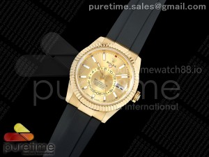 Skydweller 336238 YG Noob 1:1 Best Edition YG Dial on Oysterflex Strap A9002 V2