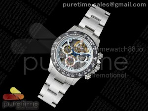 Daytona Artisans SS GETF Best Edition Skeleton Dial Carbon Bezel on SS Bracelet DD4802
