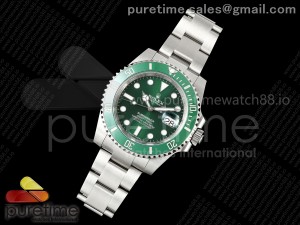Submariner 116610 LV Green Ceramic ARF 1:1 Best Edition 904L SS Case and Bracelet VR3135