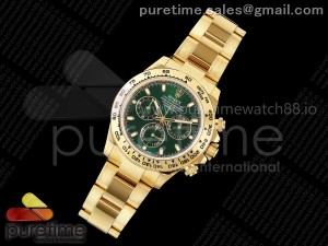 Daytona 116508 ZF 1:1 Best Edition Green Dial on YG Bracelet SH4130 (Gain Weight)