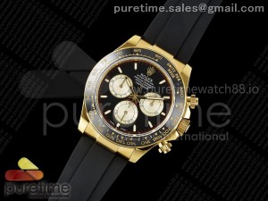 Daytona 126518 QF 1:1 Best Edition Black/YG Dial on Oysterflex Strap SH4131 V5