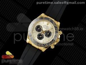 Daytona 126518 QF 1:1 Best Edition YG/Black Dial on Oysterflex Strap SH4131 V5