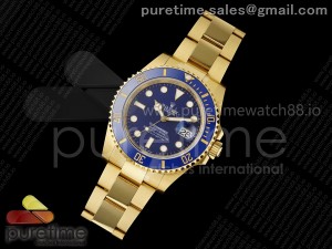 Submariner 41mm 126618 LB YG Blue Ceramic 904L Steel THBF 1:1 Best Edition SH3235