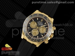 Daytona 126518 Clean 1:1 Best Edition Black/YG Dial on Oysterflex Strap SH4131