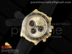 Daytona 126518 Clean 1:1 Best Edition YG/Black Dial on Oysterflex Strap SH4131