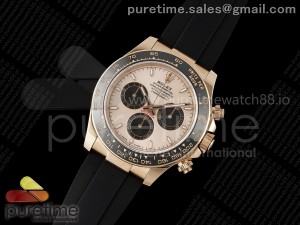 Daytona 126515 Clean 1:1 Best Edition RG/Black Diamonds Dial on Oysterflex Strap SH4131