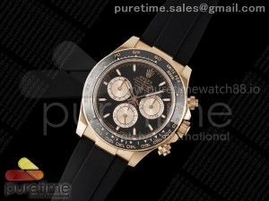 Daytona 126515 Clean 1:1 Best Edition Black/RG Dial on Oysterflex Strap SH4131