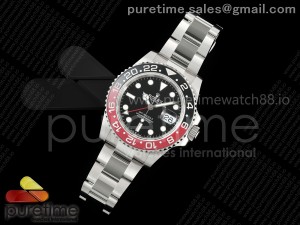 GMT-Master II 126710 Red/Black Ceramic GMF Best Edition on SS Oyster Bracelet SA3285