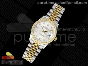 DateJust 36 126233 RSF 1:1 Best Edition Silver Diamonds Dial on SS/YG Jubilee Bracelet A3235