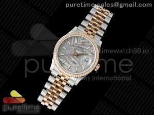 DateJust 36 126231 RSF 1:1 Best Edition Silver Leaves Dial on SS/RG Jubilee Bracelet A3235