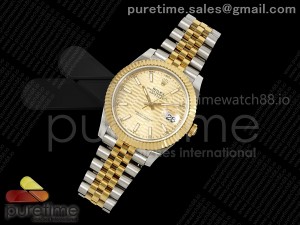 DateJust 41 126333 SS/YG RSF 1:1 Best Edition YG Textured Dial on Jubilee Bracelet A3235