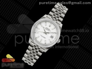 DateJust 41 126334 SS RSF 1:1 Best Edition White Dial on Jubilee Bracelet A3235