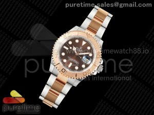 Yacht-Master 126621 RSF 1:1 Best Edition Brown Dial on SS/RG Bracelet A3235
