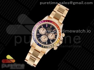 Daytona RG SONIC Best Edition Black Dial Rainbow Bezel on RG Bracelet SA4130