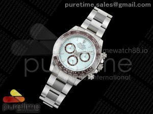 Daytona 126506 VSF 1:1 Best Edition 904L Steel Ice Blue Dial on SS Braclet VS4131 V2 (Weighted)
