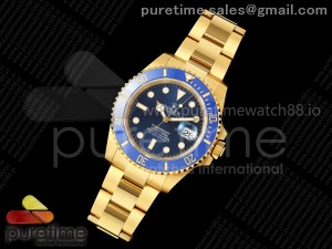 Submariner 41mm 126618 LB Blue RSF 1:1 Best Edition on YG Bracelet A3235