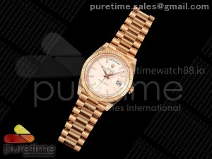 Day Date 40 RG 228235 THBF 1:1 Best Edition RG Stick Dial on President Bracelet VR3255 V3 (Gain Weight)