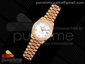 Day Date 40 RG 228235 THBF 1:1 Best Edition White Roman Dial on President Bracelet VR3255 V3 (Gain Weight)