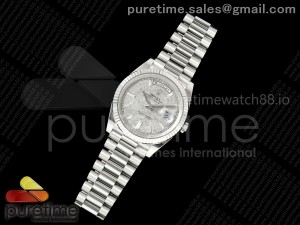 Day Date 40 SS 228236 THBF 1:1 Best Edition Meteorite Dial on President Bracelet VR3255 V3 (Gain Weight)