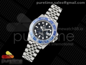 GMT-Master II Blue Ceramic 904L ARF 1:1 Best Edition Black Dial on Jubilee Bracelet SH3285 CHS