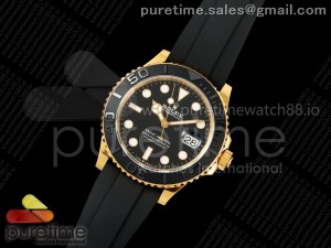 Yacht-Master 42mm 226658 VSF 1:1 Best Edition 3D Black Ceramic Bezel on Black Rubber Strap VS3235 V2 (Gain Weight)