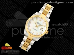 DateJust 41 126333 SS/YG ARF 1:1 Best Edition 904L Steel White MOP Dial on SS/YG Oyster Bracelet SH3235 (Weighted)
