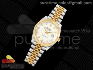 DateJust 41 126333 SS/YG ARF 1:1 Best Edition 904L Steel White MOP Dial on SS/YG Jubilee Bracelet SH3235 (Weighted)