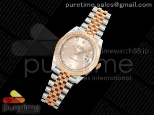 DateJust 41 126331 SS/RG ARF 1:1 Best Edition 904L Steel RG Diamonds Dial on SS/RG Jubilee Bracelet SH3235 (Weighted)