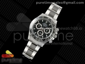 Daytona 126500 THBF 1:1 Best Edition 904L Steel Black Dial on SS Bracelet SH4131