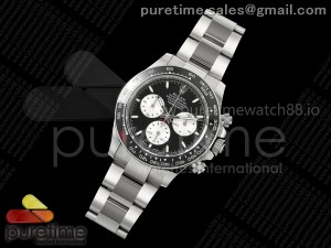 Daytona 126529 Le Mans THBF 1:1 Best Edition 904L Steel Black/White Dial on SS Bracelet SH4131
