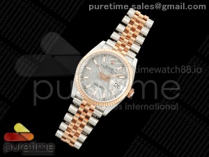 DateJust 36 SS/YG 126231 ARF 1:1 Best Edition Silver Leaves Stick Dial on Jubilee Bracelet SH3235