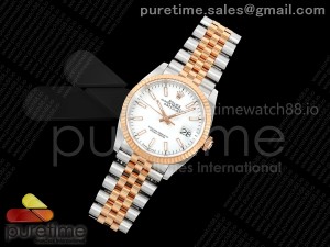 DateJust 36 SS/YG 126231 ARF 1:1 Best Edition White Stick Dial on Jubilee Bracelet SH3235