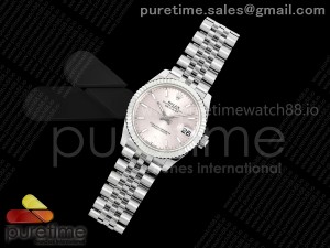 DateJust 31 Ladies Fluted Bezel SS THB 1:1 Best Edition Pink Stick Dial on Jubilee Bracelet A2236
