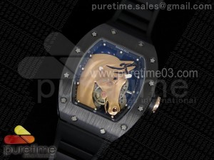 RM52-02 RG Horse Unique Piece Real Ceramic on Black Rubber Strap MIYOTA8215