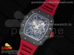 RM035-02 KVF Best Edition Skeleton Dial Red on Red Rubber Strap MIYOTA8215 V3