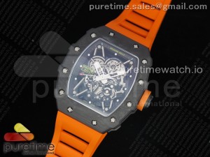 RM035-02 KVF Best Edition Skeleton Dial Orange on Orange Rubber Strap MIYOTA8215 V3