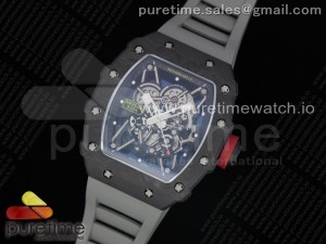 RM035-02 KVF Best Edition Skeleton Dial Red on Gray Rubber Strap MIYOTA8215 V3