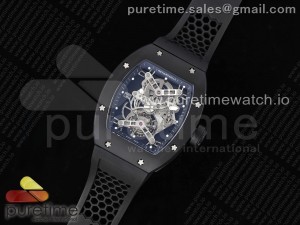 RM027 Rafael Nadal Black Ceramic Tourbillon YSF Best Edition on Rubber Strap