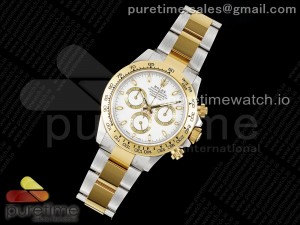 Daytona 116503 KING 1:1 Best Edition White Dial on SS/YG Bracelet SH4130