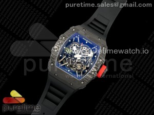 RM035-02 NTPT ZF 1:1 Best Edition Skeleton Dial on Black Rubber Strap RMAL1 Super Clone V6