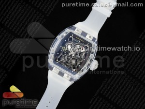 RM035-02 Transparent RMF 1:1 Best Edition Skeleton Dial on Transparent Rubber Strap RMAL1