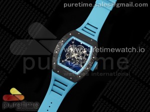 RM055 NTPT ZF 1:1 Best Edition Blue Bezel Blue Crown on Rubber Strap RMUL2 Super Clone